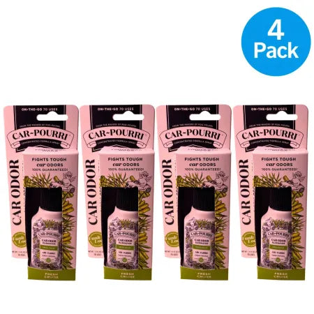 Car-Pourri Fresh Cruise Car Odor Eliminator 1.4oz bottles 4-pack product image