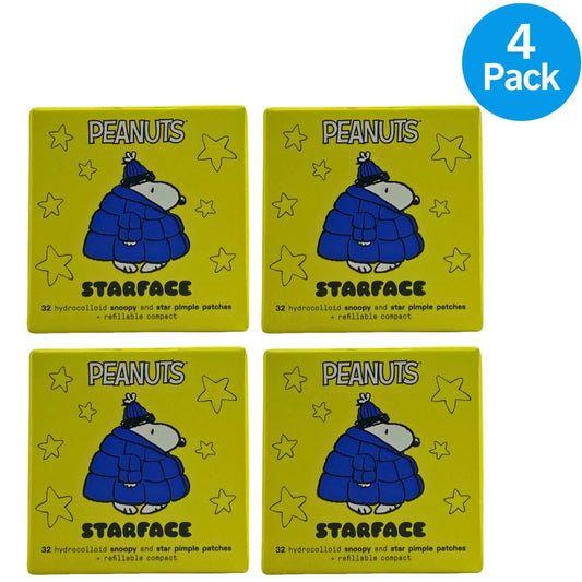 Starface Snoopy Hydrocolloid Pimple Patches Winter Edition 32 Ct 4 Pack