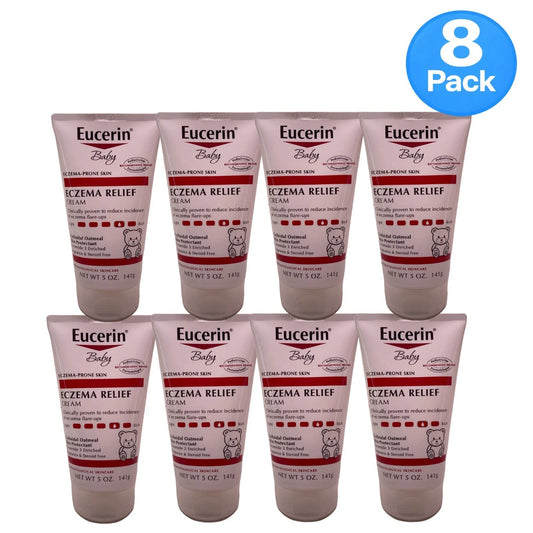 Eucerin Baby Eczema Relief Cream 5 oz 8 Pack New Exp 02/2027