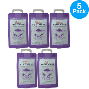 Sally Hansen Hydrating Foot Mask 0.87 Oz 5 Pack New