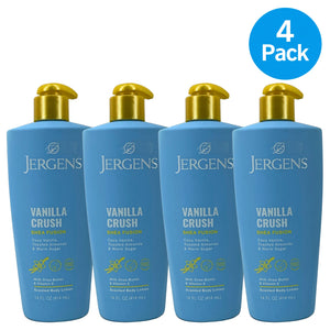 Jergens Vanilla Crush Scented Body Lotion Shea Fusion 14 oz 4 Pack New