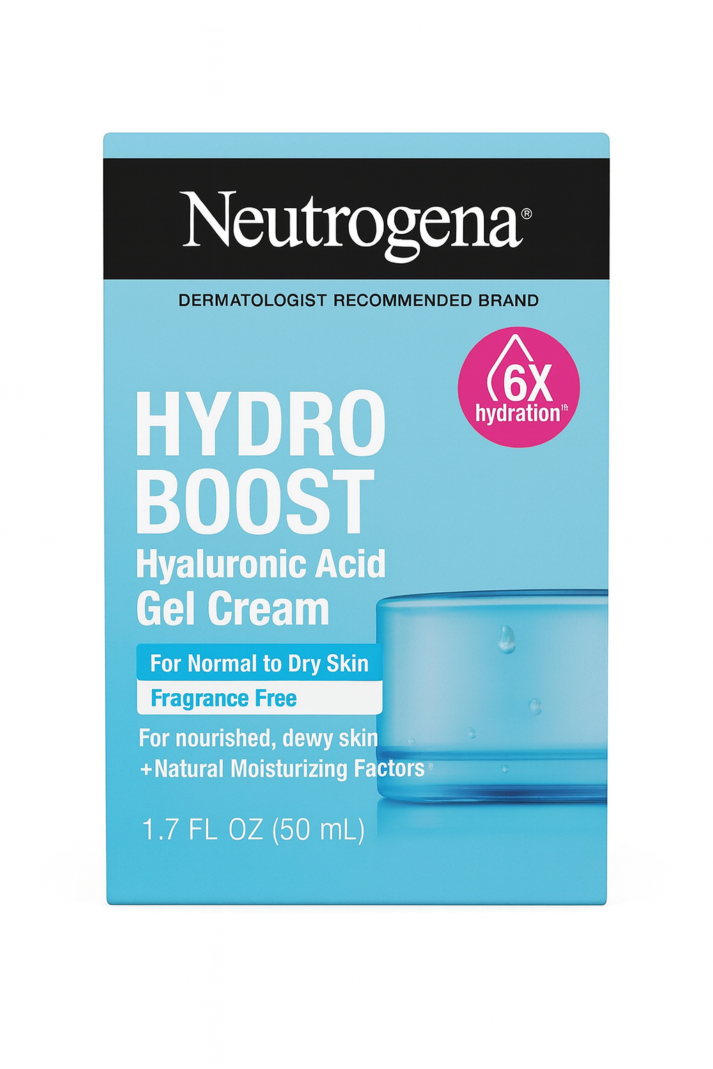 Neutrogena Hydro Boost Hyaluronic Acid Gel Cream 1.7 oz New
