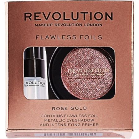 REVOLUTION Flawless Foils Eyeshadow Palette - Metallic eyeshadow colors for professional makeup application by Savvydeal