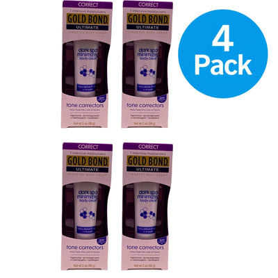 Gold Bond Ultimate Dark Spot Minimizing Targeted Body Cream 2 oz - 4 Pack Bundle