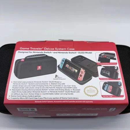 New Nintendo Switch Game Traveler Deluxe System Case (Black) Free Shipping 4