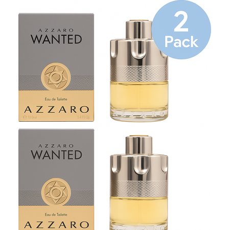 Azzaro Wanted Eau de Toilette Spray 100ml – 2 Pack – New
