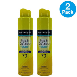 Neutrogena SPF 70 Sunscreen Spray 5oz 2 Pack New Exp 09/2026