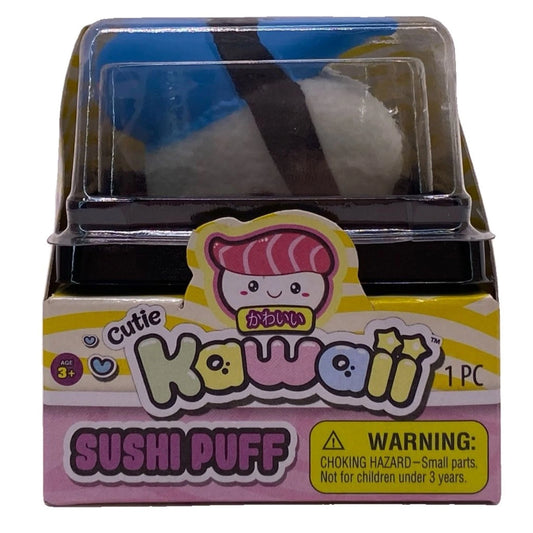 Kawaii brand cute sushi puff squishy toy in soft pastel colors, perfect stress relief fidget toy