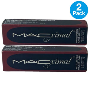 MAC Macximal Matte Lipstick 646 Marrakesh Lip Color 0.12 oz 2 Pack New