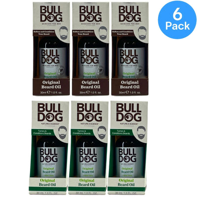 Bulldog Skincare For Men Original Beard Oil 30ml 1.0oz 6 Pack New