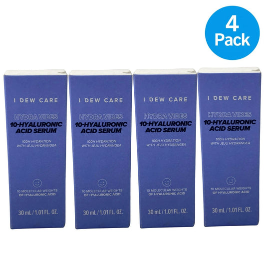 I Dew Care Hydra Vibes 10 Hyaluronic Acid Serum 1.01 fl oz 4 Pack New
