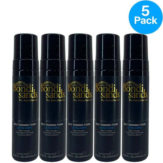 Bondi Sands Self Tanning Foam Ultra Dark Coconut Scent 6.76fl oz 5 Pack New