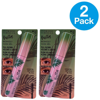 Physicians Formula Butter Blowout Mascara Black Keratin Infused 0.33 oz 2 Pack