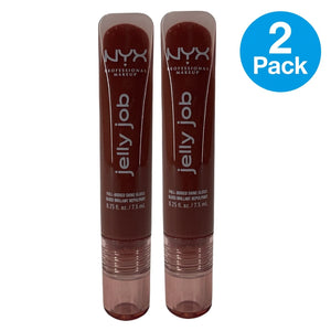 NYX Jelly Gloss Full-Bodied Shine Lip Gloss Jelly Filled 2 Pack New