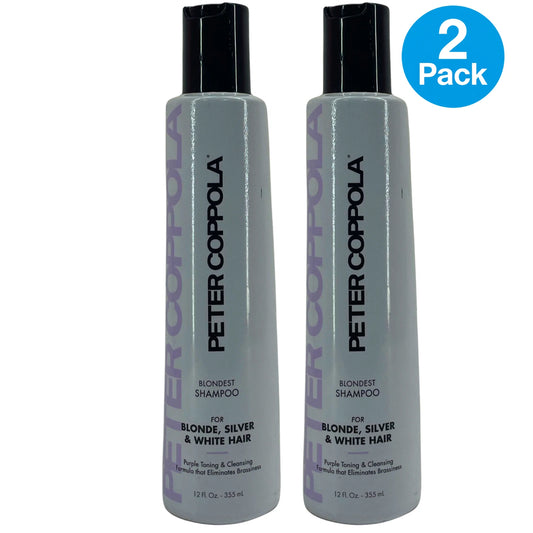 Peter Coppola Blondest Shampoo Purple Toning Eliminates Brassiness 12 fl oz 2 Pa