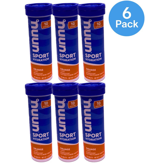 Nuun Sport Hydration Orange Flavored Effervescent Electrolyte Drink 6 Pack New