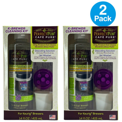 Perfect Pod Café Pure K-Brewer Cleaning Kit for Keurig K-Cup Brewers 2 Pack Bund