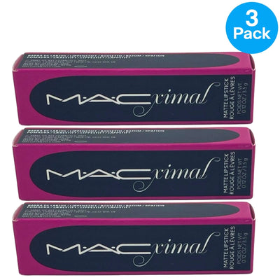 MAC Macximal Matte Lipstick 601 Candy Yum-Yum Lip Color 0.12 oz 3 Pack New