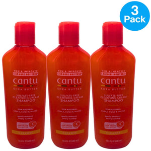 Cantu Shea Butter Sulfate-Free Cleansing Cream Shampoo for Natural Curls 13.5 fl