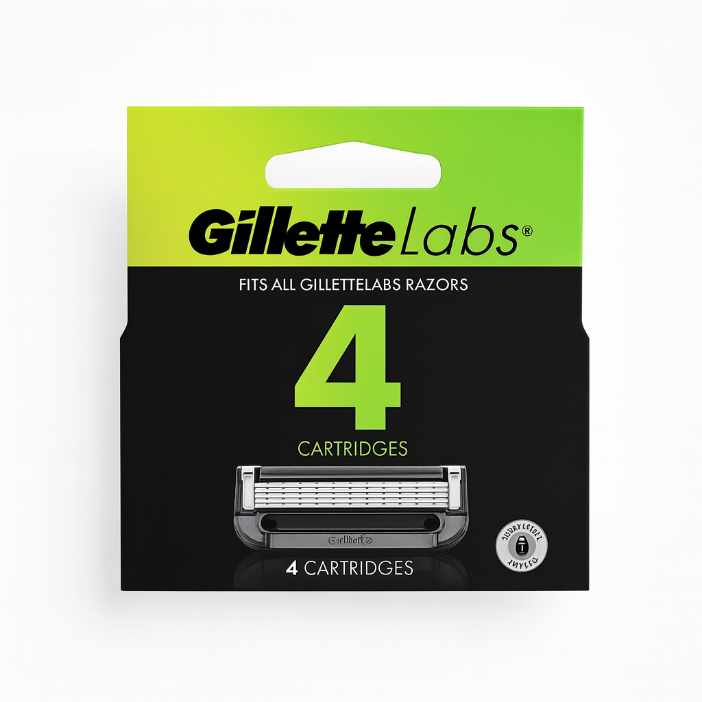 Gillette Labs Razor Cartridges 4 Count - 1 Pack New