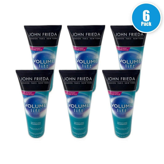 John Frieda Luxurious Volume Shampoo Touchably Hair 12 Total Pack of 6 New