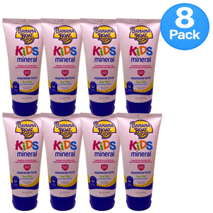 Banana Boat Kids Mineral Sunscreen Lotion SPF 50+ 6 fl oz 8 Pack New 07/27