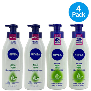 Nivea Aloe Vera Body Lotion 16.9 oz 4 Pack New