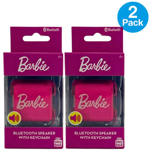 Barbie Bitty Box Ultra-Portable Bluetooth Speaker with Keychain Pink 2 Pack Bund