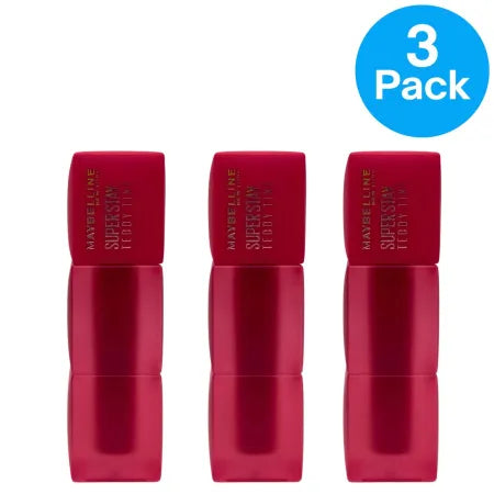 Maybelline Super Stay Teddy Tint Liquid Lip 35 July Forever 3 Pack - Long-lasting liquid lipstick