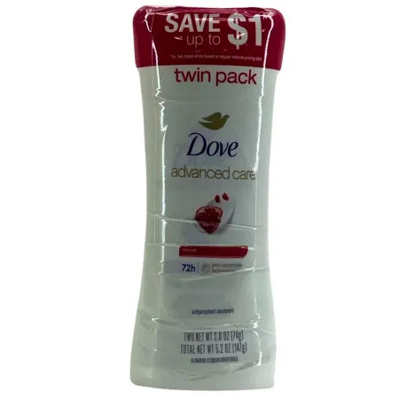 Dove Advanced Care Revive 72H Antiperspirant 2.6oz Twin Pack Exp 03/2027