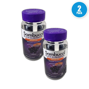 Sambucol Immunity Support Gummies Vitamin C 60 Total Exp 06/27 Pack of 2 New