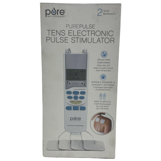 Pure Enrichment PurePulse TENS Electronic Pulse Stimulator 1 Pack New