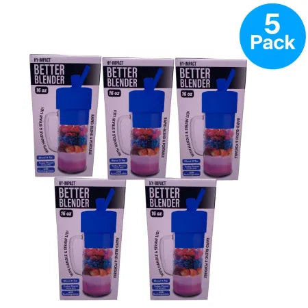 HY-IMPACT Better Blender 16oz portable USB rechargeable blender 5 pack set for smoothies