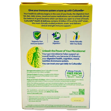 Culturelle Health & Wellness Probiotic 30ct – New 2