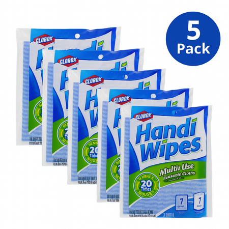 Clorox Handi Wipes Multi-Use Reusable Cloths 3ct 5 Pack New