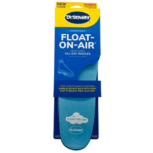 Dr. Scholl's Float-On-Air Comfort Insoles for women in sizes 6-10 with soft gel cushioning