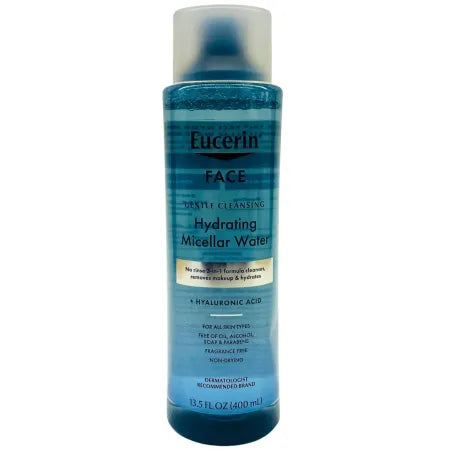 Eucerin Face Gentle Cleansing Hydrating Micellar Water 13.5 fl oz 1 Pack New 1