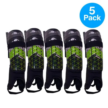 Franklin Sports Field Master Soccer Shin Guards 5 Pack - protective sports equipment