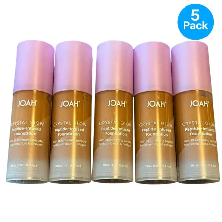 JOAH Crystal Glow Peptide Foundation DW010 5 Pack New