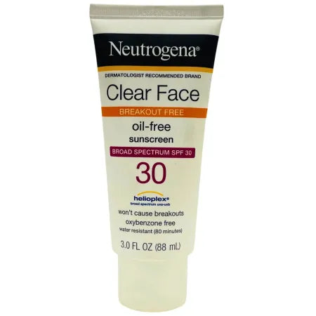 Neutrogena Clear Face Oil-Free Sunscreen SPF 30 3 fl oz 1 Pack New 1