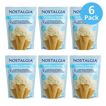 Nostalgia Vanilla Crème Ice Cream Mix 8oz 6 Pack Exp 01/2026 New
