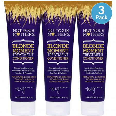 Not Your Mother's Blonde Moment Conditioner 8 fl oz bottle - 3 pack set for blonde hair care