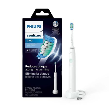 PHILIPS Sonicare 2100 Rechargeable Electric Toothbrush White – New