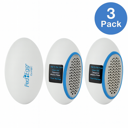 PedEgg Classic Callus Remover with Emery Pads 3 Pack New