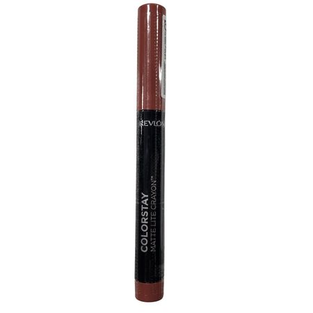 Revlon ColorStay Matte Lite Crayon Lipstick in shade showing matte finish application