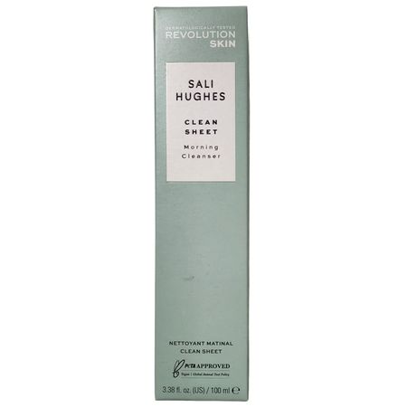 Revolution Skin Sali Hughes Clean Sheet Morning Cleanser 100ml product packaging