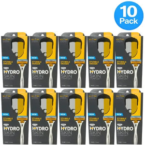 Schick Hydro Skin Comfort Stubble Eraser Razors 10-pack bundle with precision blades for smooth shaving