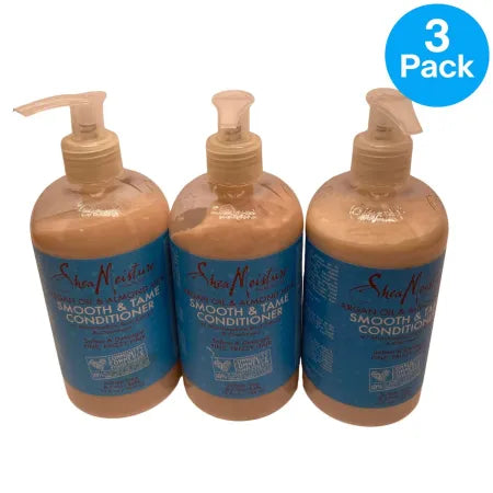 SheaMoisture Argan Oil Almond Milk Conditioner 13 fl oz bottle in 3-pack bundle