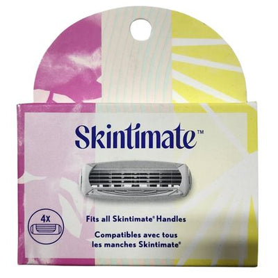 Skintimate Razor Blade Refills 4-pack with aloe and vitamin E moisturizing formula