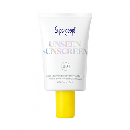 Supergoop! Unseen Sunscreen SPF 50 20mL bottle displayed against white background
